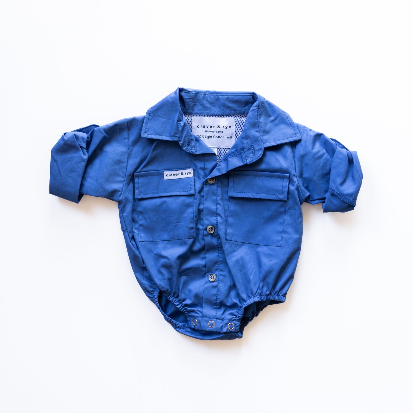 Workshirt Romper - BLUE