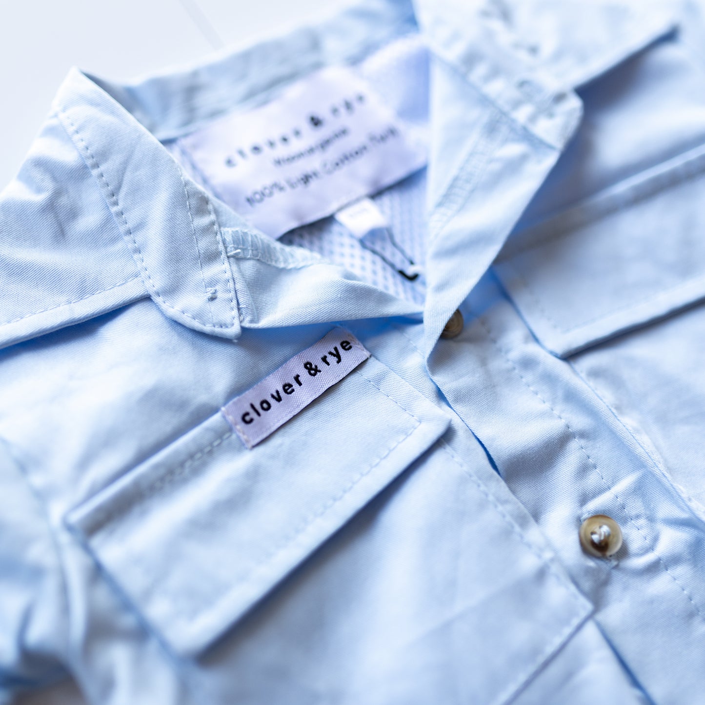 Workshirt Romper - LIGHT BLUE