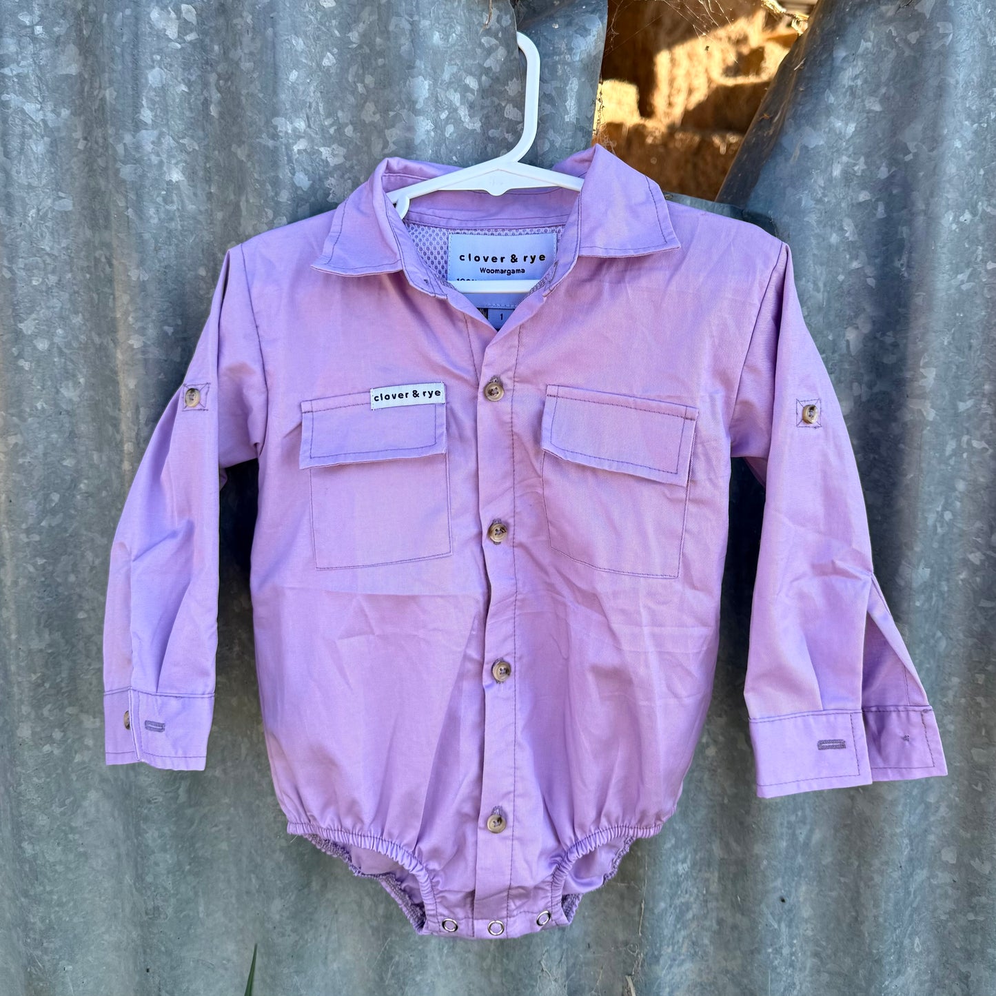 Workshirt Romper - LIMITED EDITION LAVENDER