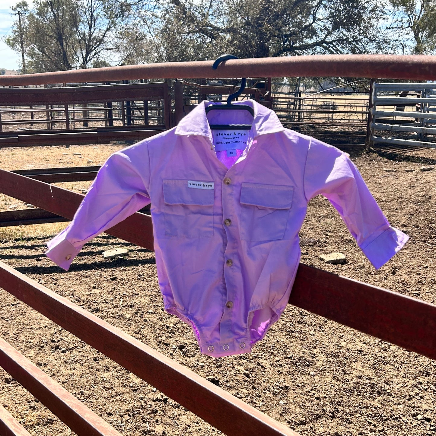 Workshirt Romper - LIMITED EDITION LAVENDER